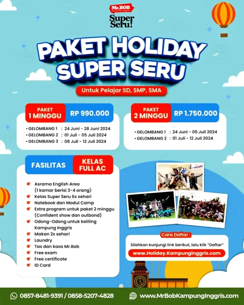 paket-holiday-2024-mr-bob-kampung-inggris-pare-kediri-819x1024