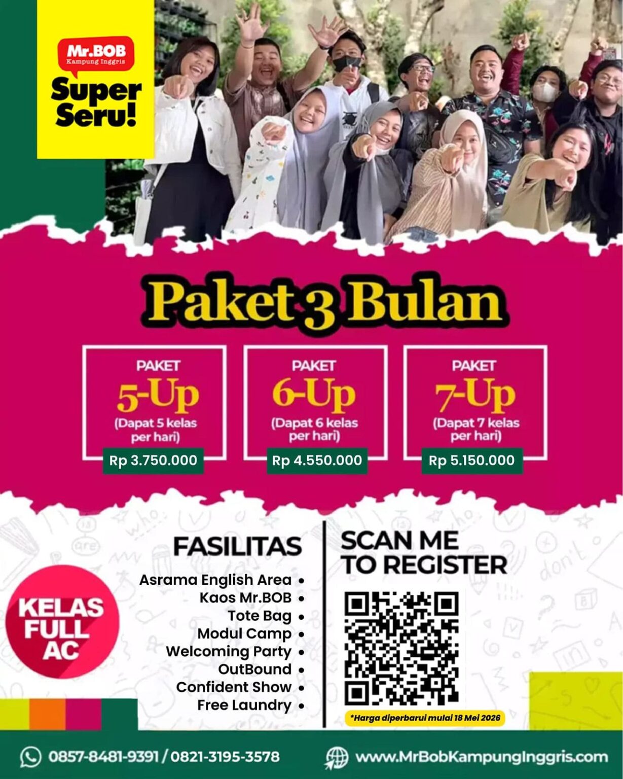 paket 3 bulan mrbob